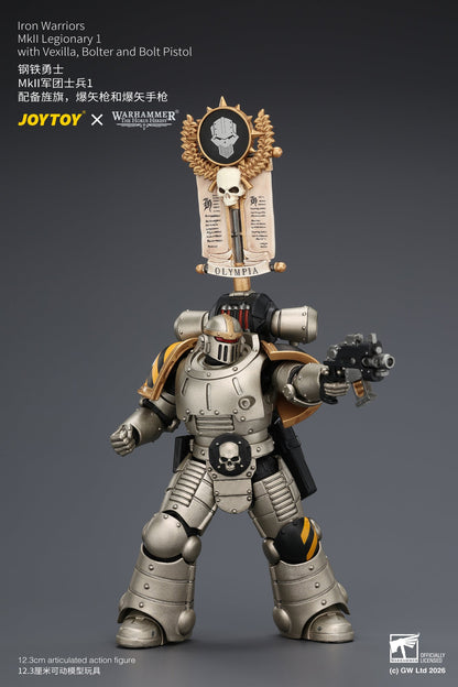 Iron Warriors Mkll Tactical Sergeant & Legionary - Primarch-Warhammer 40k 1/18 Action Figure By JOYTOY