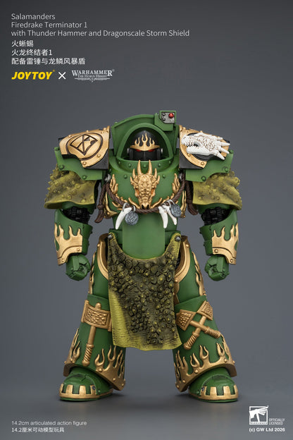 Salamanders Firedrake Terminator 1 & Terminator 2 - "The Horus Heresy" Warhammer 40k 1/18 Action Figure By JOYTOY