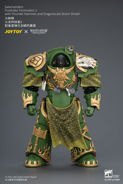 Salamanders Firedrake Terminator 1 & Terminator 2 - "The Horus Heresy" Warhammer 40k 1/18 Action Figure By JOYTOY