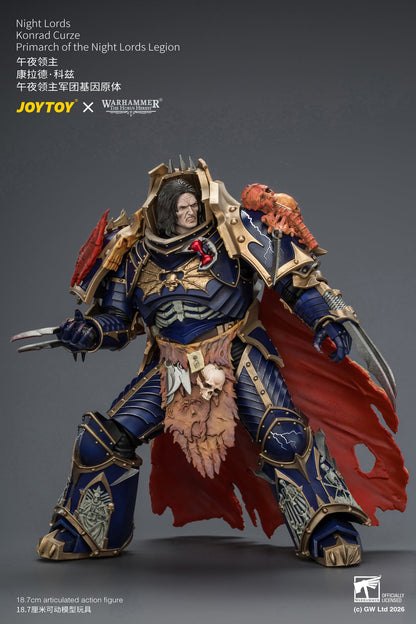 Night Lords Konrad Curze Primarch of the Night Lords Legion - "The Horus Heresy" Warhammer 1/18 Action Figure By JOYTOY