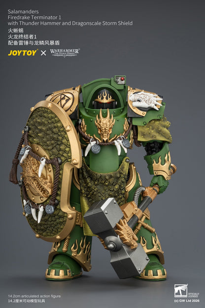 Salamanders Firedrake Terminator 1 & Terminator 2 - "The Horus Heresy" Warhammer 40k 1/18 Action Figure By JOYTOY