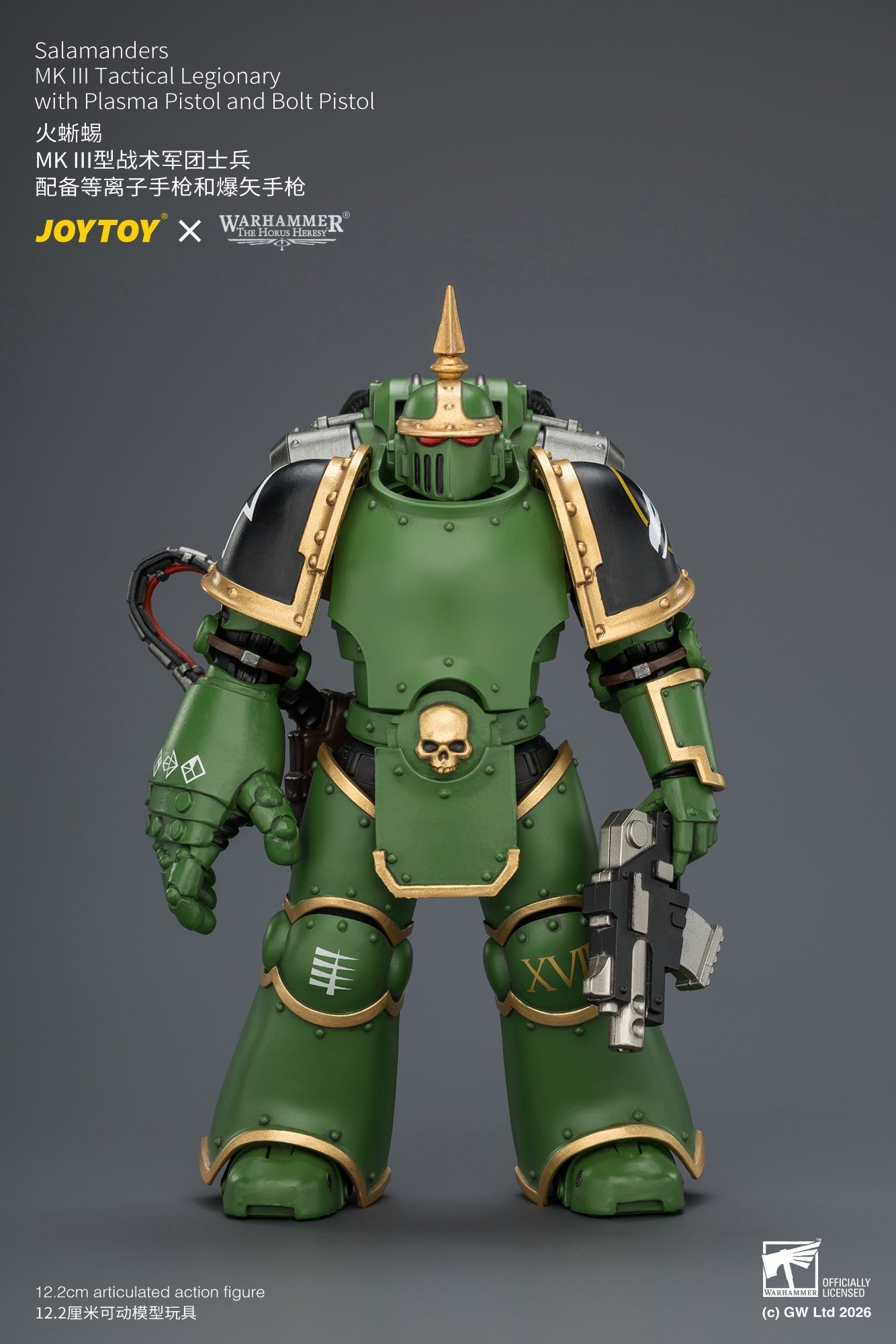 Salamanders MK III Tactical Legionary & MKVI Tactical Legionary - "The Horus Heresy" Warhammer 40k 1/18 Action Figure By JOYTOY