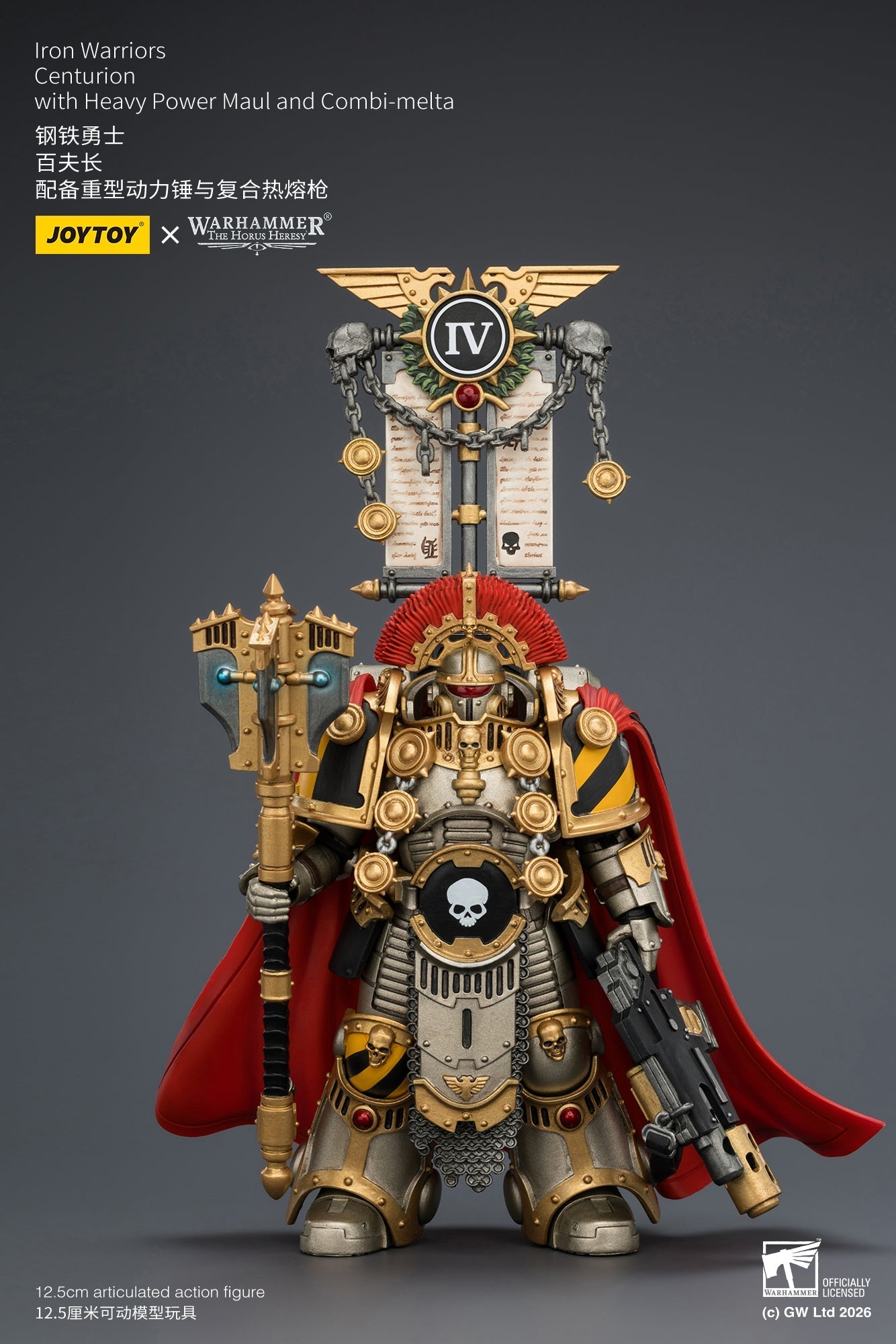 Iron Warriors Centurion - Primarch-Warhammer 40k 1/18 Action Figure By JOYTOY