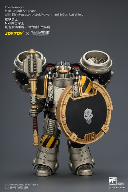 Iron Warriors MkII Assault Sergeant & Legionary - Primarch-Warhammer 40k 1/18 Action Figure By JOYTOY