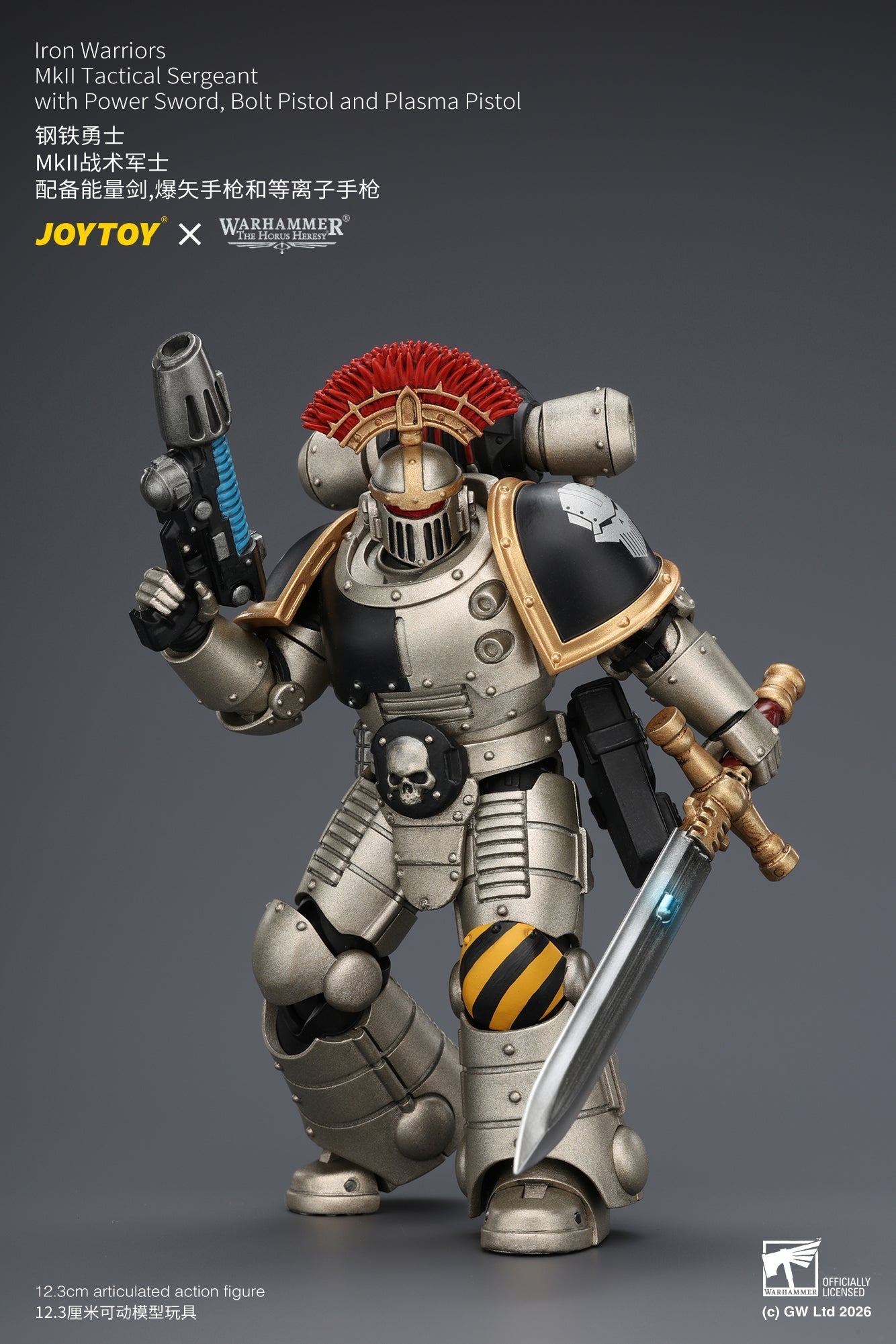 Iron Warriors Mkll Tactical Sergeant & Legionary - Primarch-Warhammer 40k 1/18 Action Figure By JOYTOY