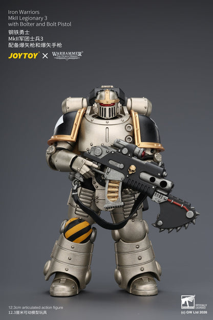 Iron Warriors Mkll Tactical Sergeant & Legionary - Primarch-Warhammer 40k 1/18 Action Figure By JOYTOY
