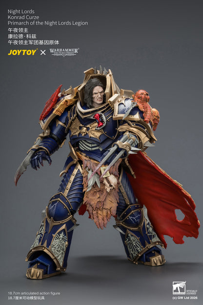 Night Lords Konrad Curze Primarch of the Night Lords Legion - "The Horus Heresy" Warhammer 1/18 Action Figure By JOYTOY