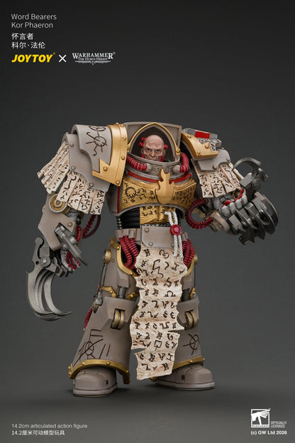 Word Bearers Kor Phaeron with Patriarch's Claws - "The Horus Heresy" Warhammer 1/18 Action Figure By JOYTOY