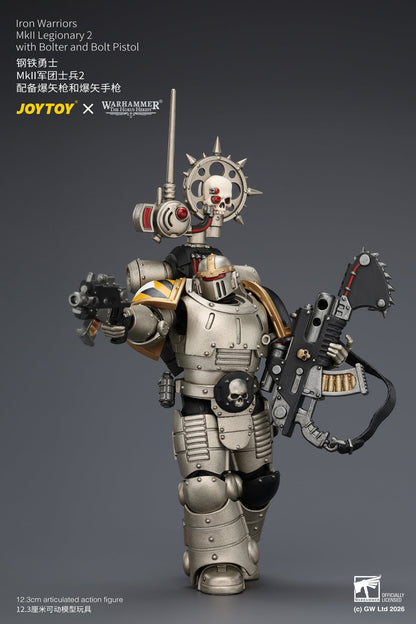 Iron Warriors Mkll Tactical Sergeant & Legionary - Primarch-Warhammer 40k 1/18 Action Figure By JOYTOY