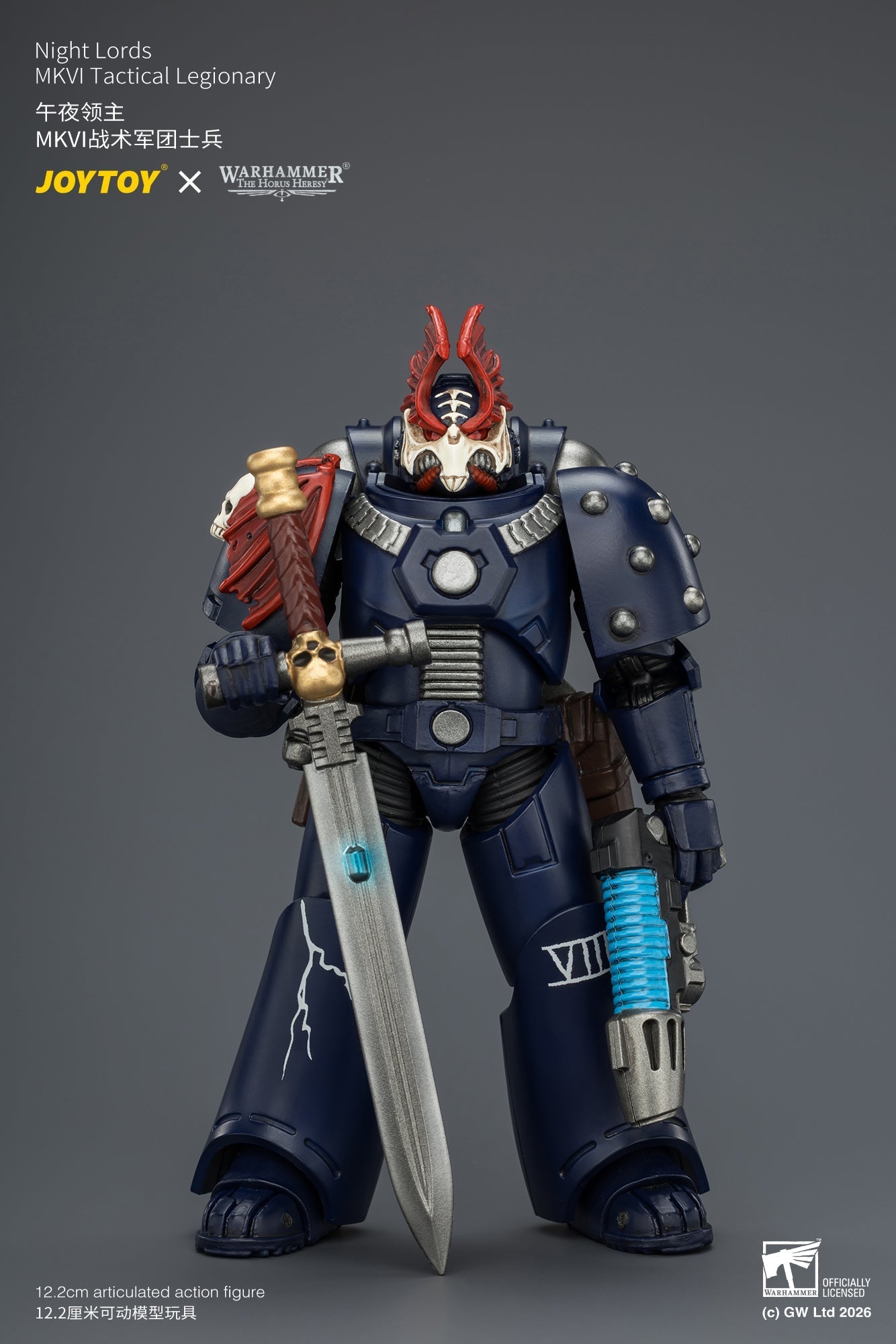Night Lords MKVI Tactical Legionary & MK III Tactical Legionary - "The Horus Heresy" Primarch-Warhammer 40k 1/18 Action Figure By JOYTOY