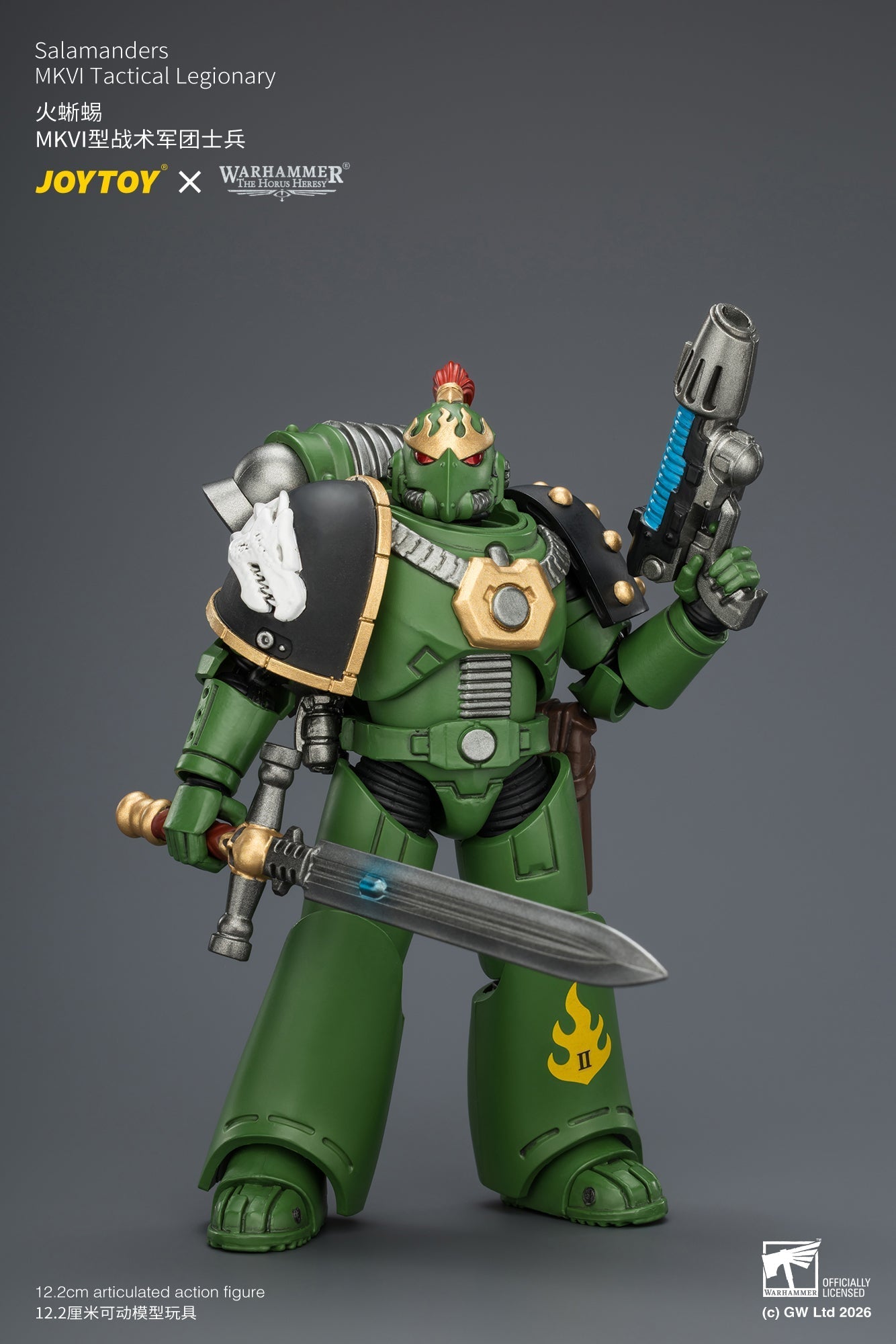 Salamanders MK III Tactical Legionary & MKVI Tactical Legionary - "The Horus Heresy" Warhammer 40k 1/18 Action Figure By JOYTOY