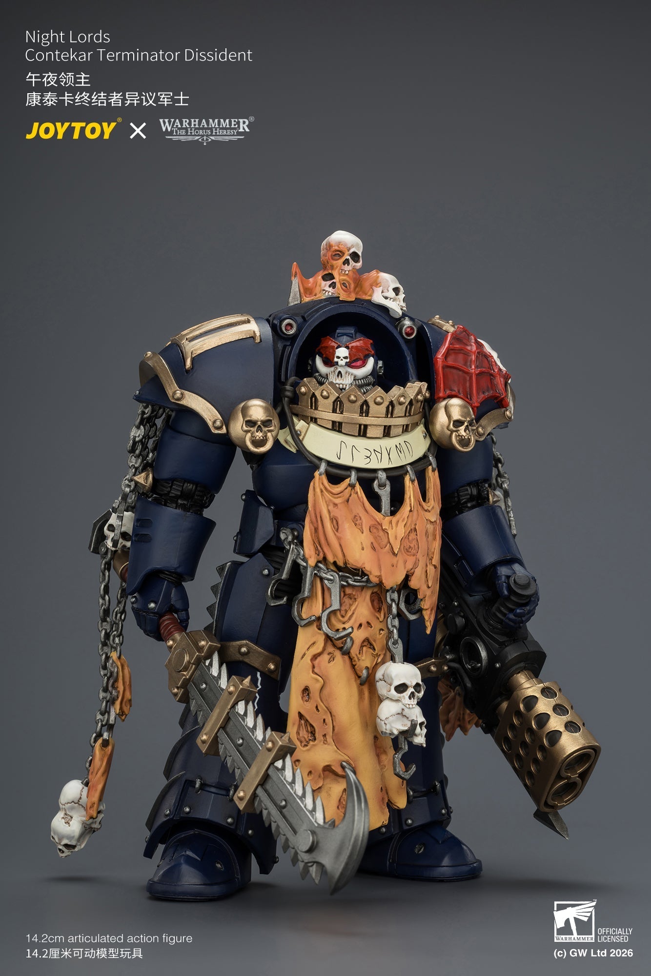 Night Lords Contekar Terminator Dissident & Contekar Terminator - "The Horus Heresy" Primarch-Warhammer 40k 1/18 Action Figure By JOYTOY