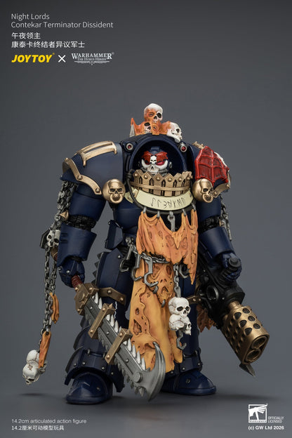Night Lords Contekar Terminator Dissident & Contekar Terminator - "The Horus Heresy" Primarch-Warhammer 40k 1/18 Action Figure By JOYTOY
