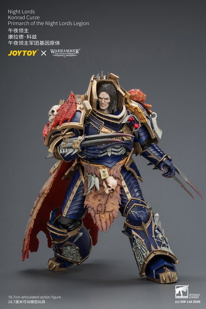 Night Lords Konrad Curze Primarch of the Night Lords Legion - "The Horus Heresy" Warhammer 1/18 Action Figure By JOYTOY