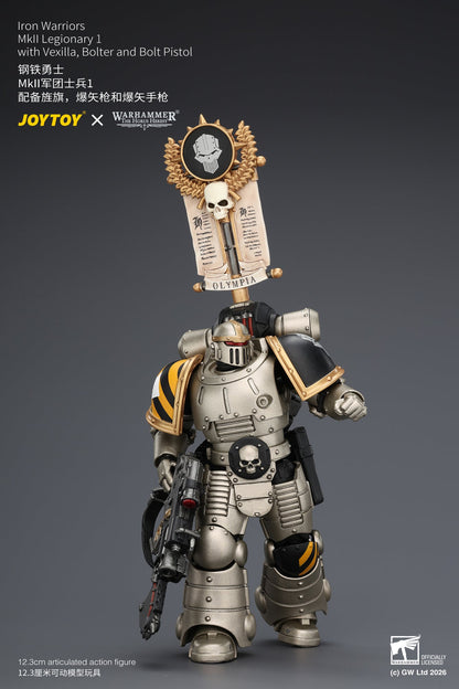 Iron Warriors Mkll Tactical Sergeant & Legionary - Primarch-Warhammer 40k 1/18 Action Figure By JOYTOY