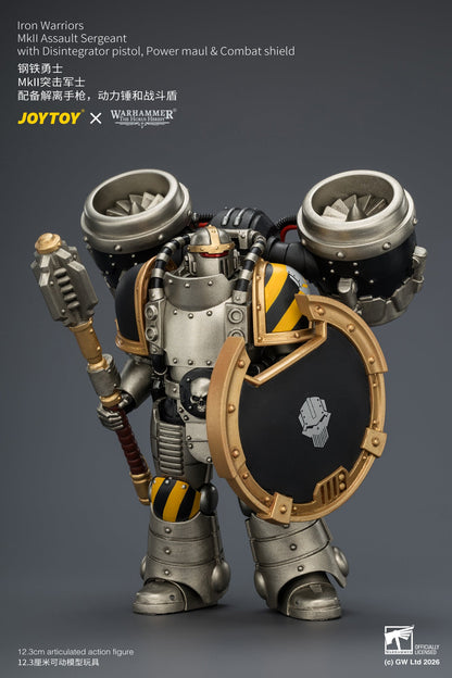 Iron Warriors MkII Assault Sergeant & Legionary - Primarch-Warhammer 40k 1/18 Action Figure By JOYTOY