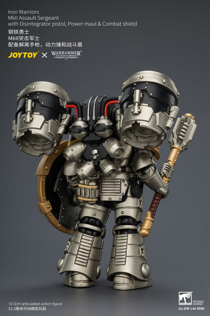 Iron Warriors MkII Assault Sergeant & Legionary - Primarch-Warhammer 40k 1/18 Action Figure By JOYTOY