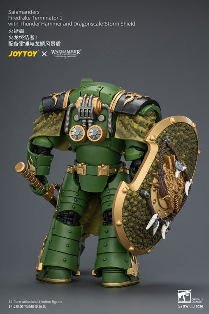 Salamanders Firedrake Terminator 1 & Terminator 2 - "The Horus Heresy" Warhammer 40k 1/18 Action Figure By JOYTOY