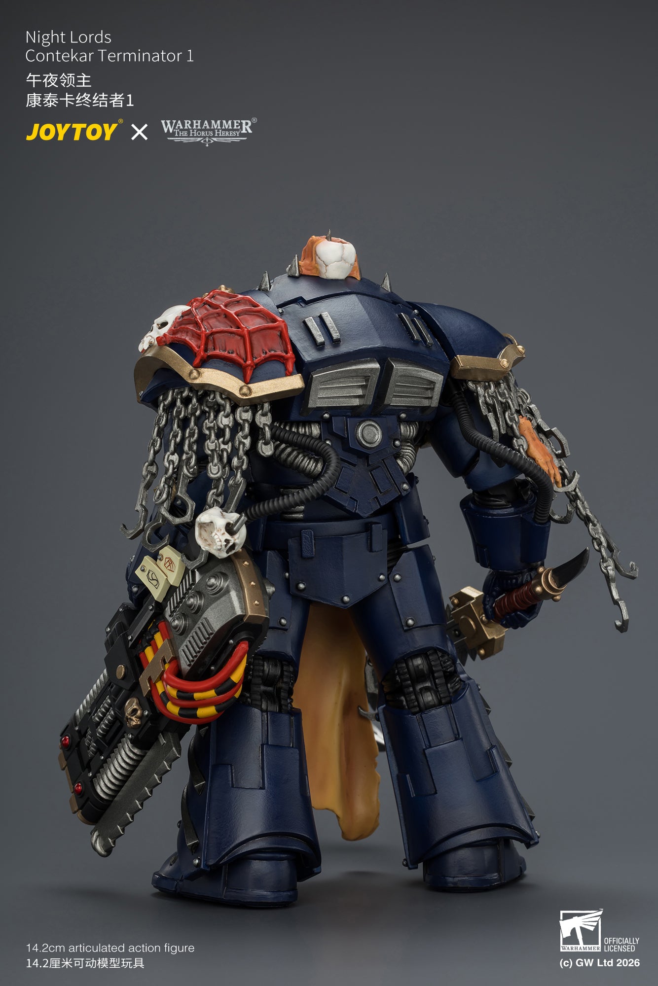 Night Lords Contekar Terminator Dissident & Contekar Terminator - "The Horus Heresy" Primarch-Warhammer 40k 1/18 Action Figure By JOYTOY