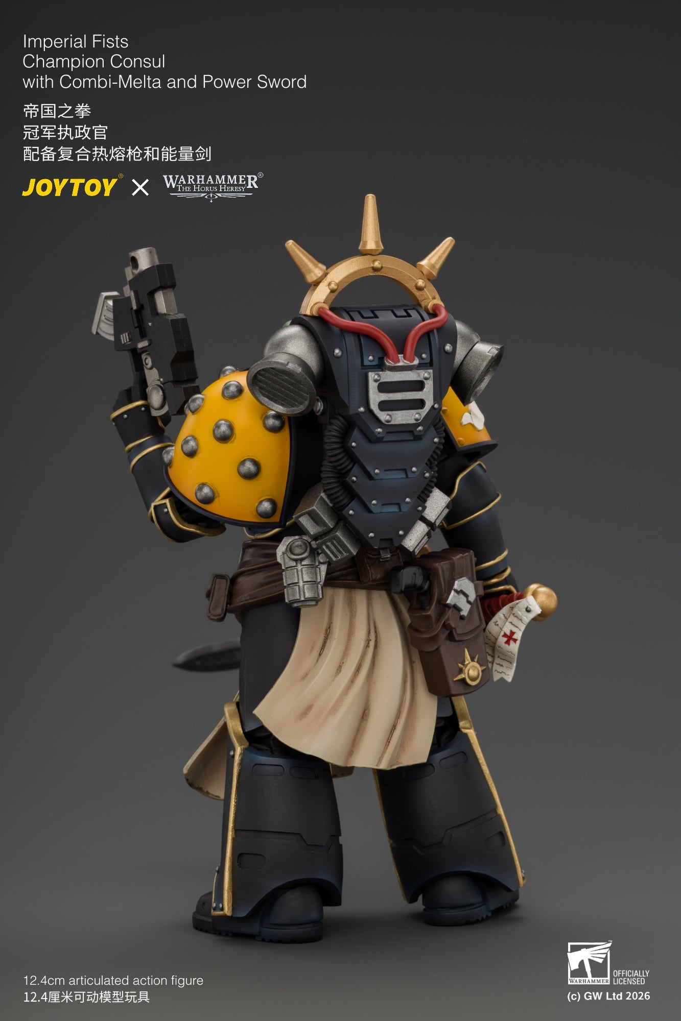 Imperial Fists Champion Consul with Combi-Melta and Power Sword - Warhammer "The Horus Heresy" 1/18 Action Figure By JOYTOY