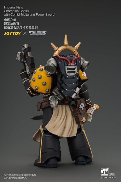 Imperial Fists Champion Consul with Combi-Melta and Power Sword - Warhammer "The Horus Heresy" 1/18 Action Figure By JOYTOY