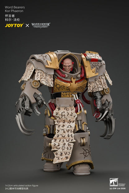 Word Bearers Kor Phaeron with Patriarch's Claws - "The Horus Heresy" Warhammer 1/18 Action Figure By JOYTOY