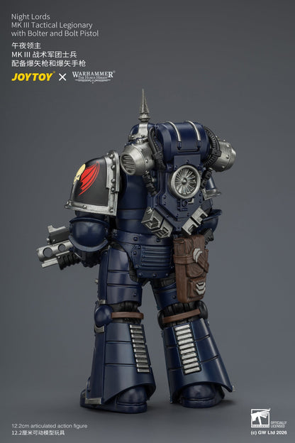 Night Lords MKVI Tactical Legionary & MK III Tactical Legionary - "The Horus Heresy" Primarch-Warhammer 40k 1/18 Action Figure By JOYTOY