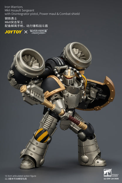 Iron Warriors MkII Assault Sergeant & Legionary - Primarch-Warhammer 40k 1/18 Action Figure By JOYTOY