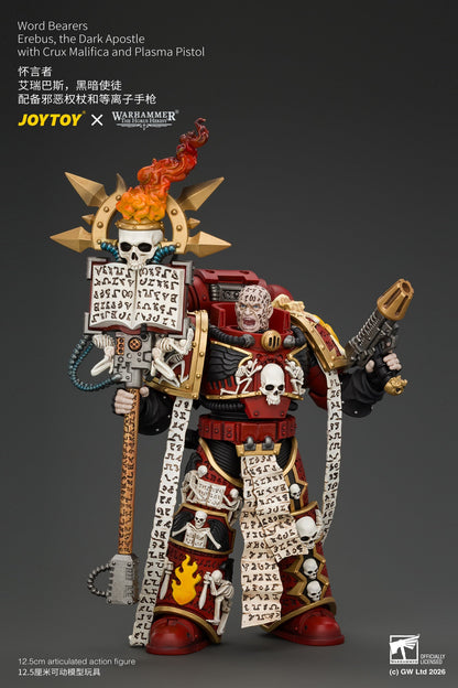 Word Bearers Erebus, the Dark Apostle & MkVI Tactical Sergeant - Warhammer "The Horus Heresy" 1/18 Action Figure By JOYTOY