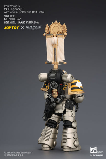 Iron Warriors Mkll Tactical Sergeant & Legionary - Primarch-Warhammer 40k 1/18 Action Figure By JOYTOY