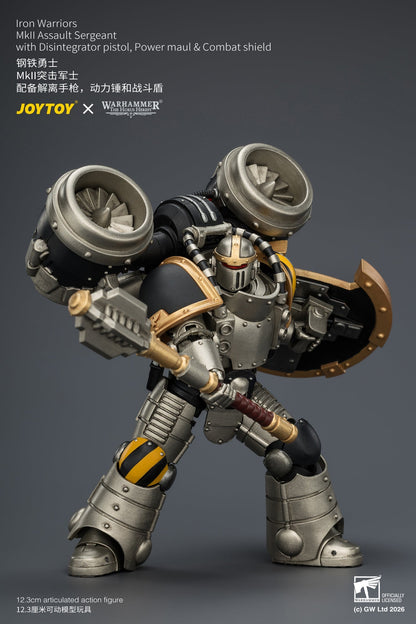 Iron Warriors MkII Assault Sergeant & Legionary - Primarch-Warhammer 40k 1/18 Action Figure By JOYTOY