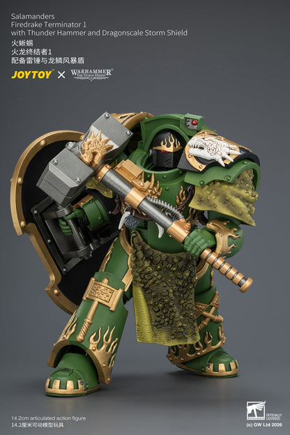 Salamanders Firedrake Terminator 1 & Terminator 2 - "The Horus Heresy" Warhammer 40k 1/18 Action Figure By JOYTOY