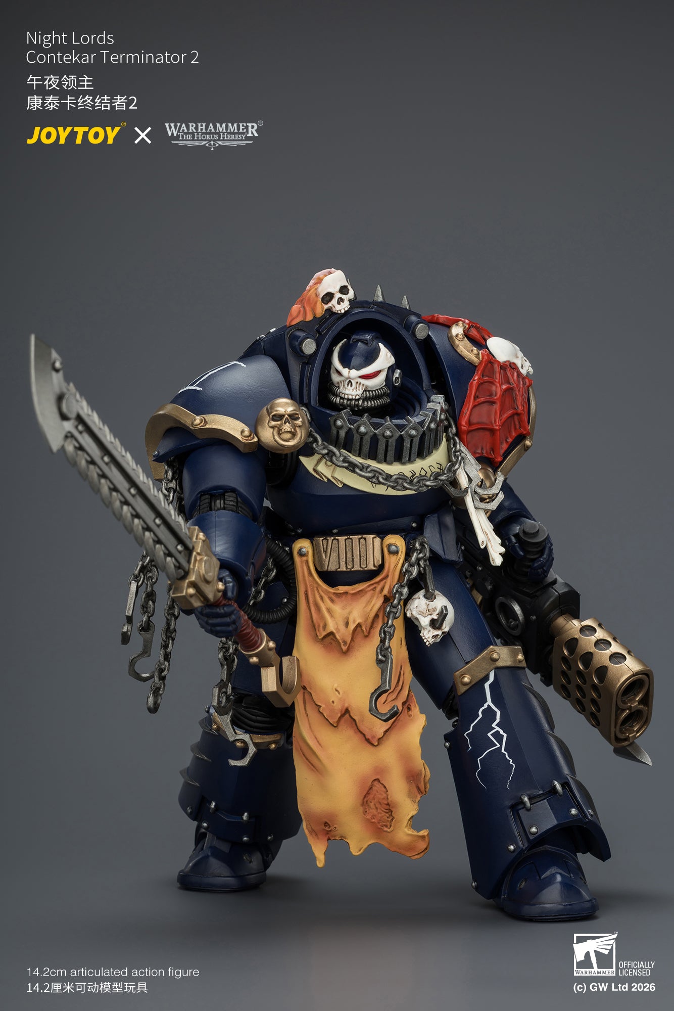 Night Lords Contekar Terminator Dissident & Contekar Terminator - "The Horus Heresy" Primarch-Warhammer 40k 1/18 Action Figure By JOYTOY