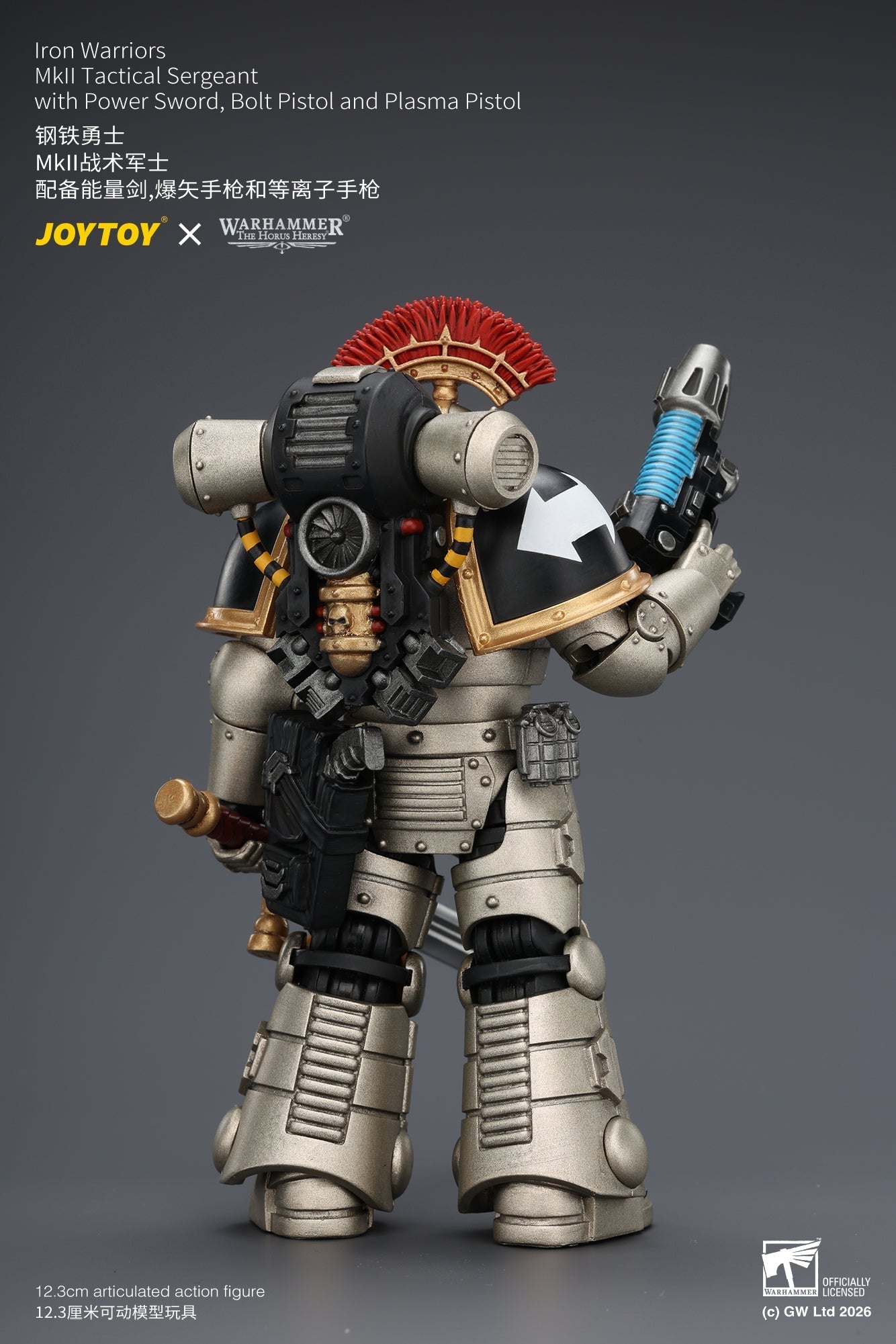 Iron Warriors Mkll Tactical Sergeant & Legionary - Primarch-Warhammer 40k 1/18 Action Figure By JOYTOY