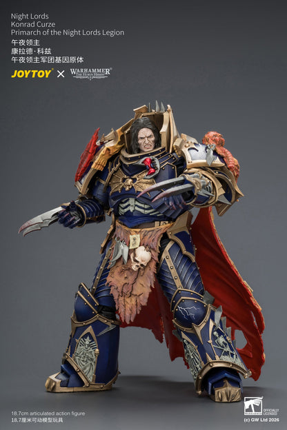 Night Lords Konrad Curze Primarch of the Night Lords Legion - "The Horus Heresy" Warhammer 1/18 Action Figure By JOYTOY