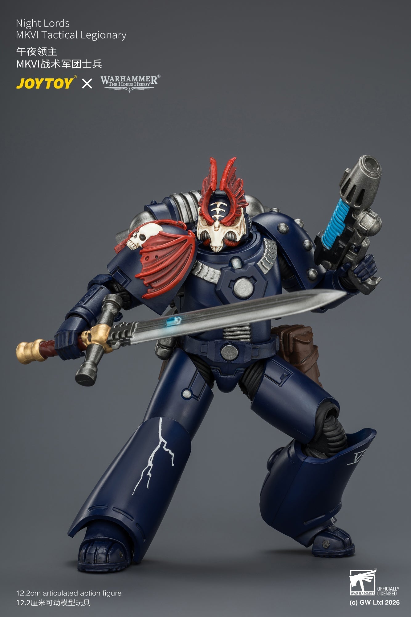 Night Lords MKVI Tactical Legionary & MK III Tactical Legionary - "The Horus Heresy" Primarch-Warhammer 40k 1/18 Action Figure By JOYTOY
