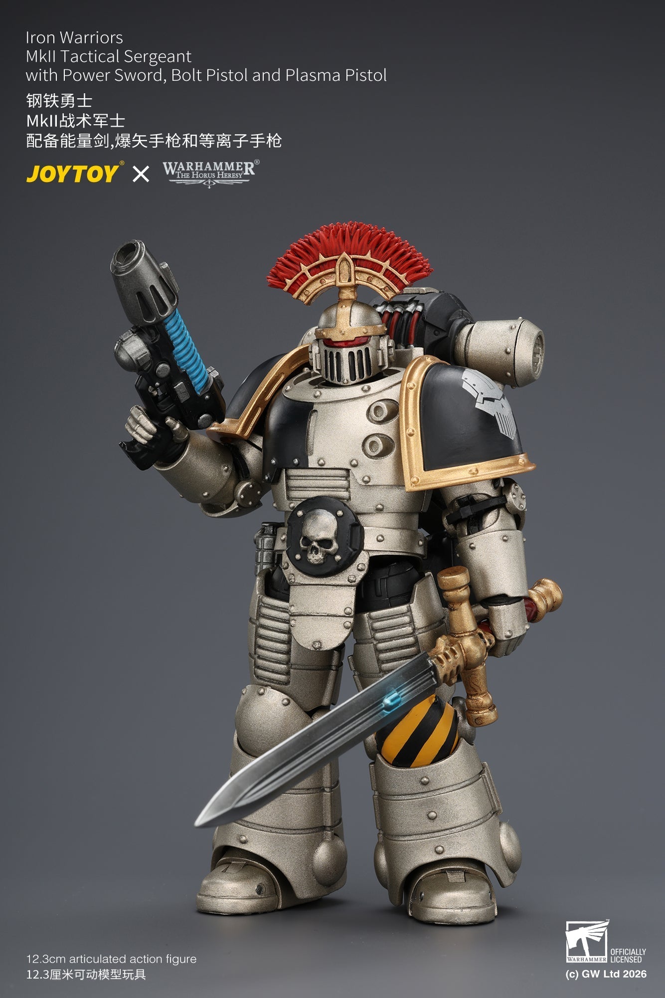 Iron Warriors Mkll Tactical Sergeant & Legionary - Primarch-Warhammer 40k 1/18 Action Figure By JOYTOY