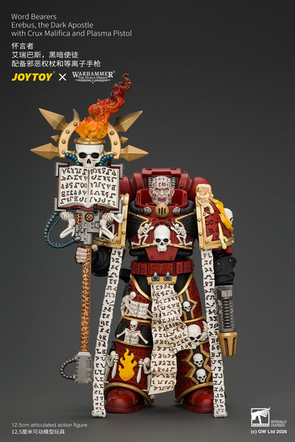 Word Bearers Erebus, the Dark Apostle & MkVI Tactical Sergeant - Warhammer "The Horus Heresy" 1/18 Action Figure By JOYTOY