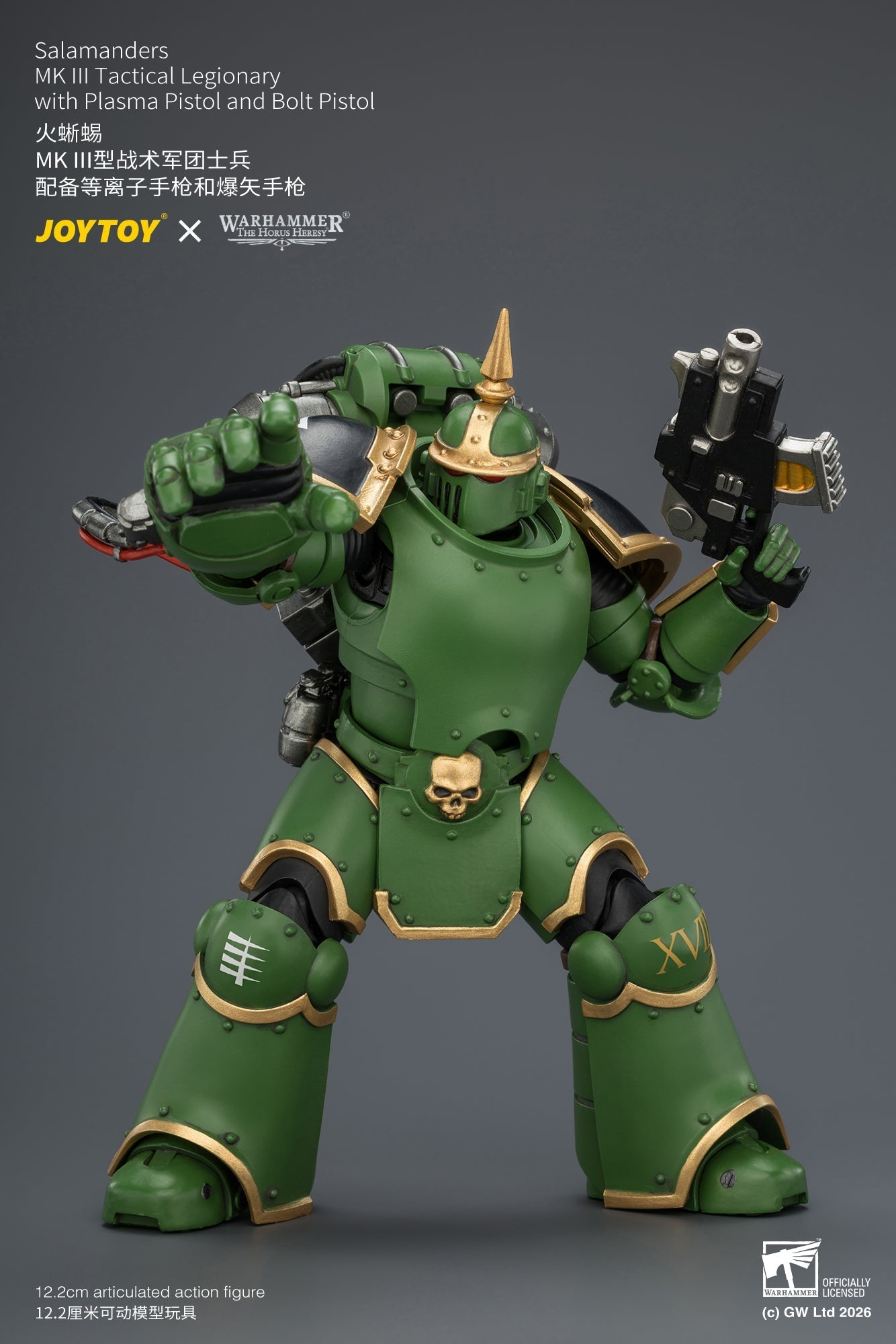 Salamanders MK III Tactical Legionary & MKVI Tactical Legionary - "The Horus Heresy" Warhammer 40k 1/18 Action Figure By JOYTOY