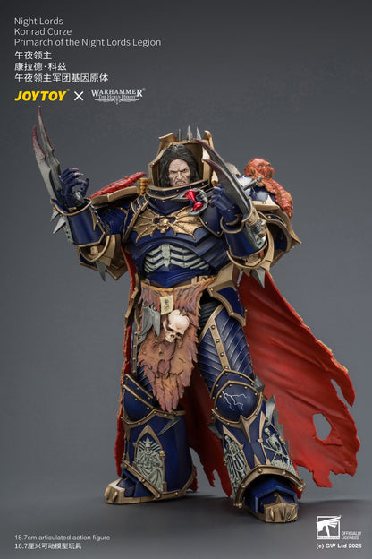 Night Lords Konrad Curze Primarch of the Night Lords Legion - "The Horus Heresy" Warhammer 1/18 Action Figure By JOYTOY