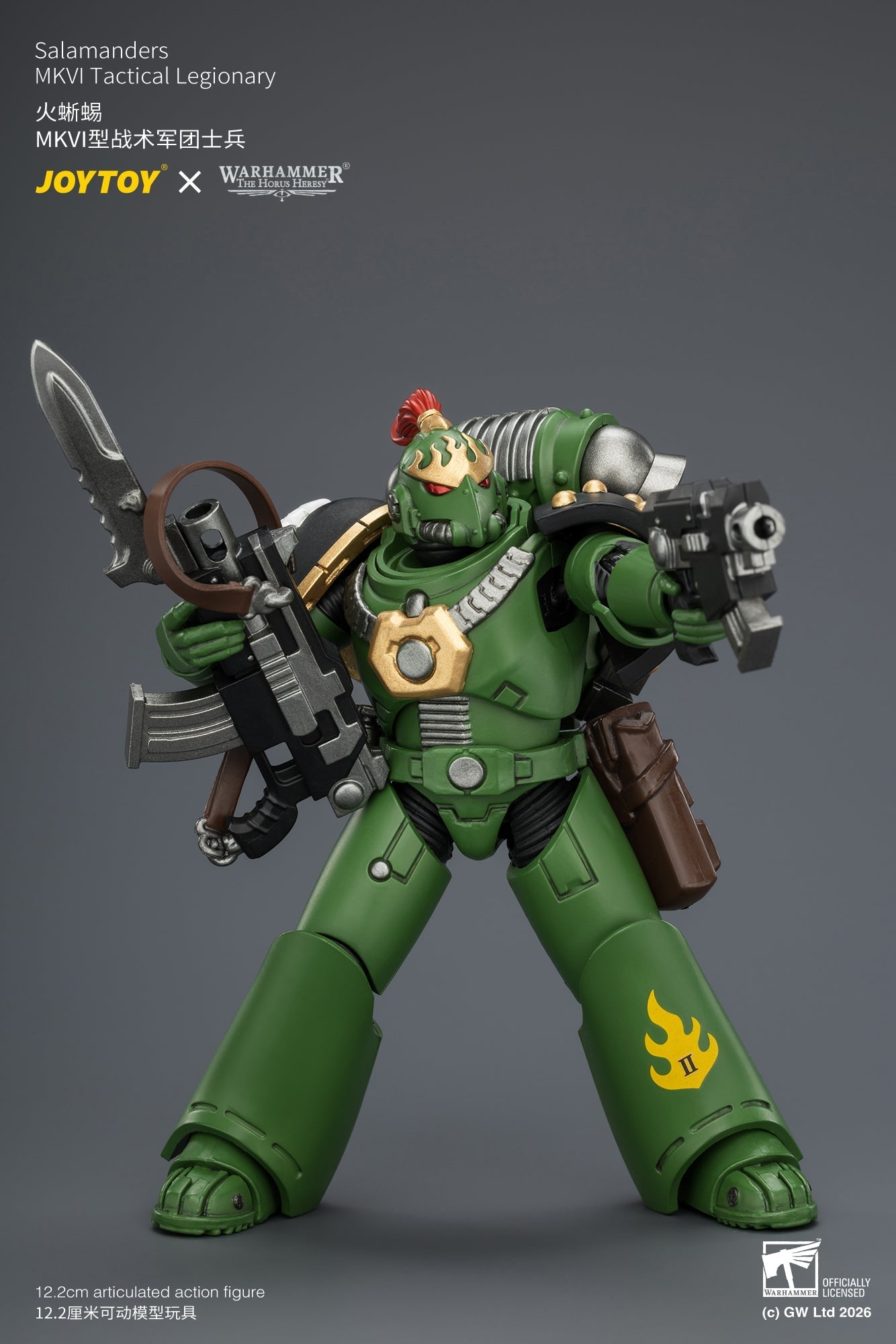 Salamanders MK III Tactical Legionary & MKVI Tactical Legionary - "The Horus Heresy" Warhammer 40k 1/18 Action Figure By JOYTOY