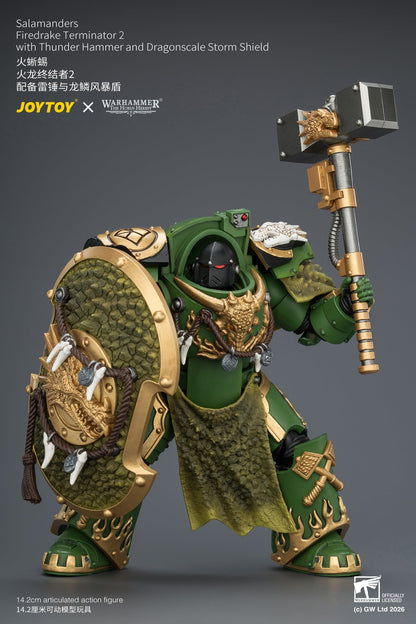 Salamanders Firedrake Terminator 1 & Terminator 2 - "The Horus Heresy" Warhammer 40k 1/18 Action Figure By JOYTOY