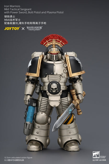 Iron Warriors Mkll Tactical Sergeant & Legionary - Primarch-Warhammer 40k 1/18 Action Figure By JOYTOY