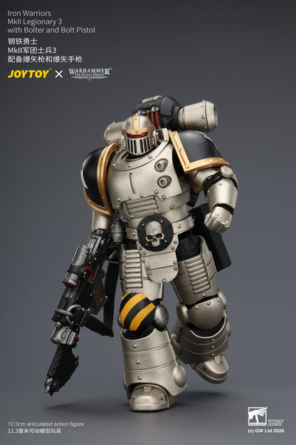 Iron Warriors Mkll Tactical Sergeant & Legionary - Primarch-Warhammer 40k 1/18 Action Figure By JOYTOY