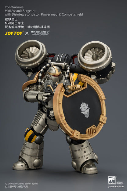 Iron Warriors MkII Assault Sergeant & Legionary - Primarch-Warhammer 40k 1/18 Action Figure By JOYTOY