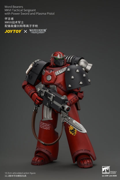 Word Bearers Erebus, the Dark Apostle & MkVI Tactical Sergeant - Warhammer "The Horus Heresy" 1/18 Action Figure By JOYTOY