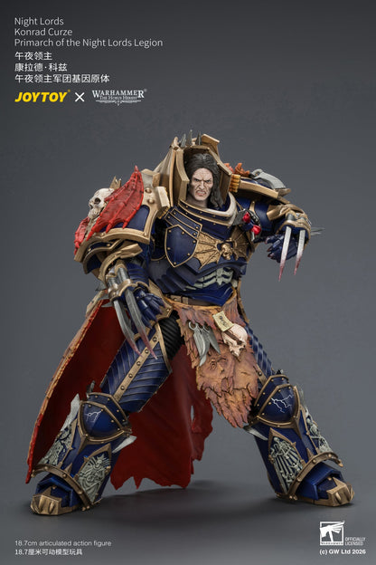 Night Lords Konrad Curze Primarch of the Night Lords Legion - "The Horus Heresy" Warhammer 1/18 Action Figure By JOYTOY