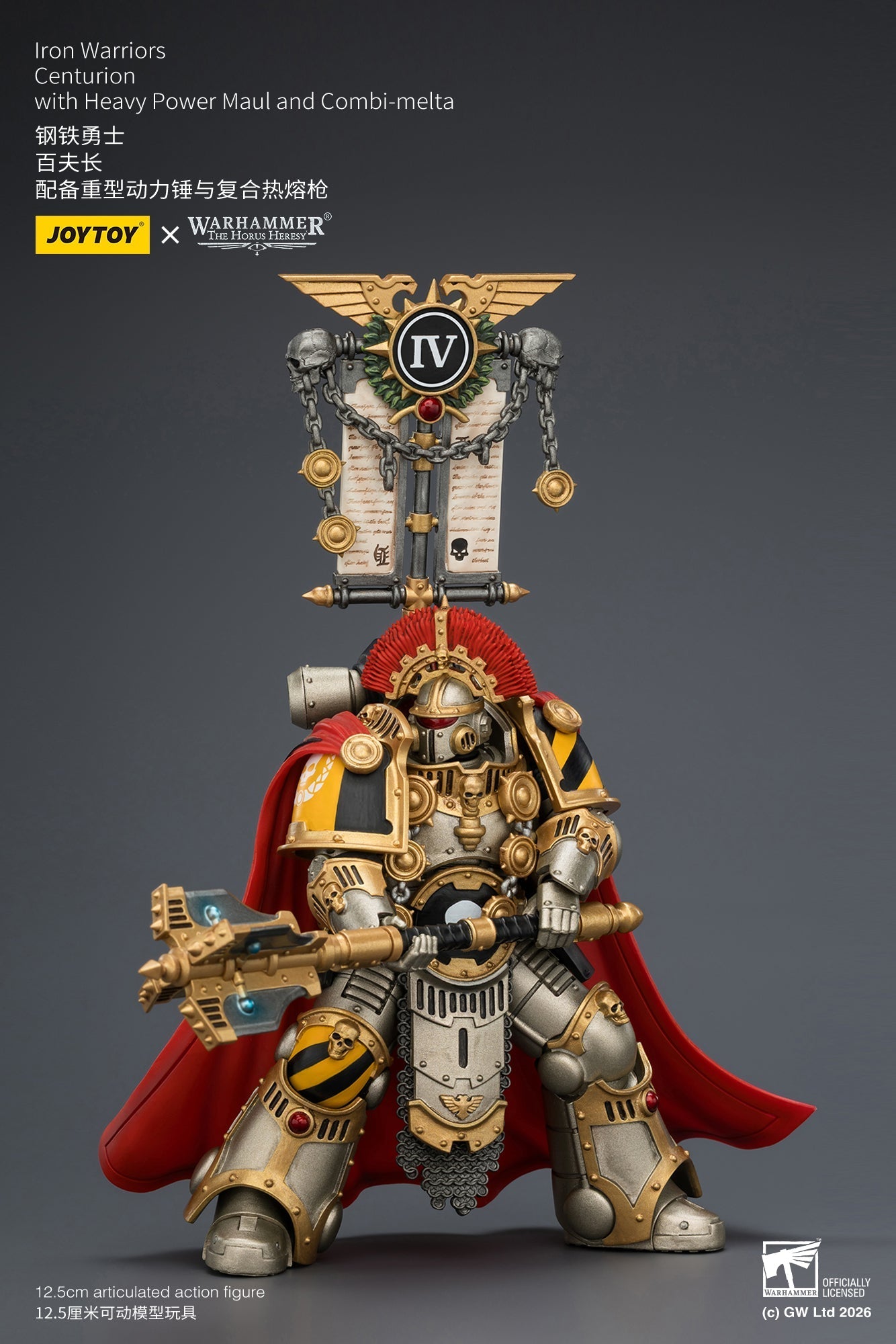 Iron Warriors Centurion - Primarch-Warhammer 40k 1/18 Action Figure By JOYTOY