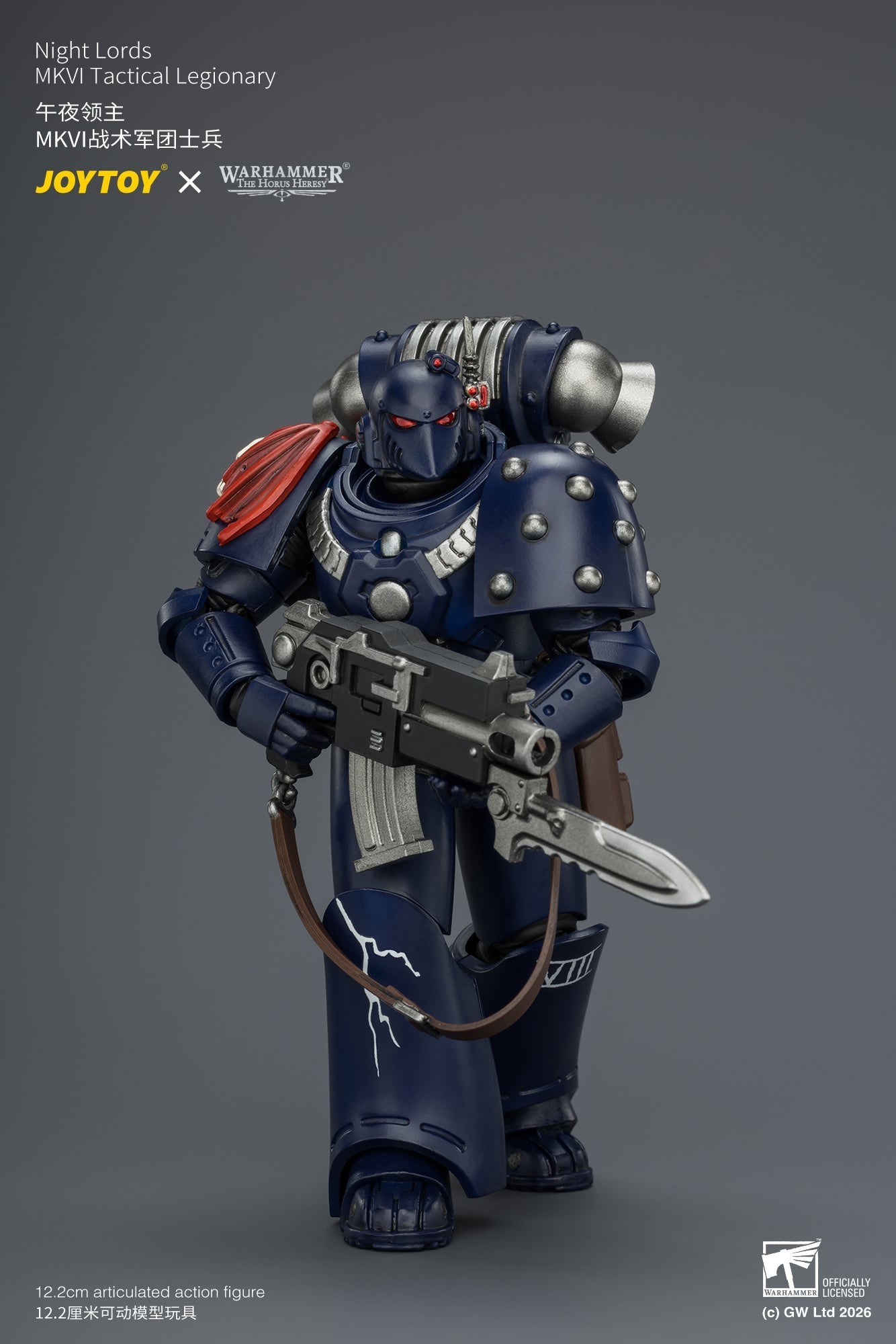 Night Lords MKVI Tactical Legionary & MK III Tactical Legionary - "The Horus Heresy" Primarch-Warhammer 40k 1/18 Action Figure By JOYTOY