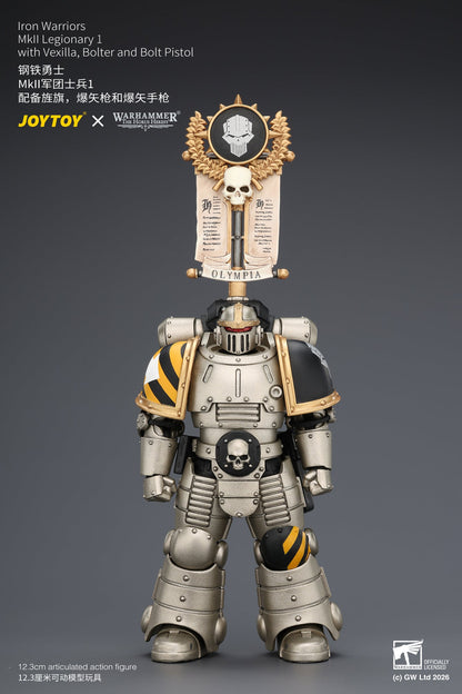 Iron Warriors Mkll Tactical Sergeant & Legionary - Primarch-Warhammer 40k 1/18 Action Figure By JOYTOY